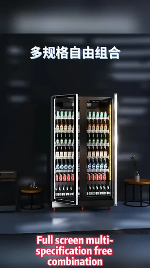 Three Layers 4 Side Glass Display Refrigerator Four Glass Sided Cake Display Cooler