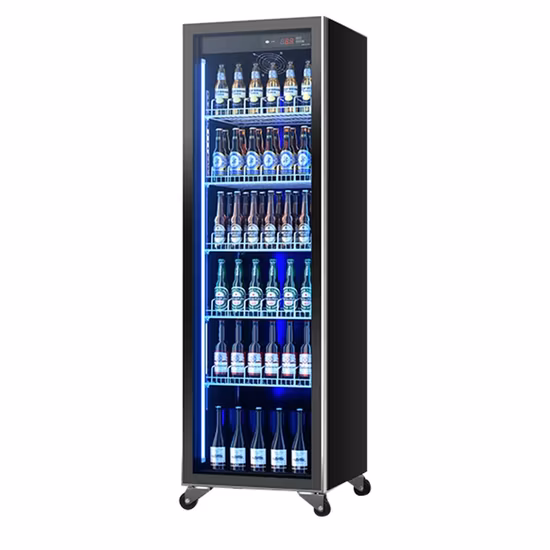 Three Layers 4 Side Glass Display Refrigerator Four Glass Sided Cake Display Cooler