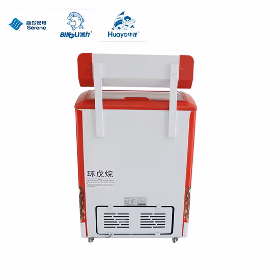 Mini OEM Freezer CE CB Certificate Ice Cream Gelato Showcase Horizontal Freezer Display Freezer Ice Cream Freezer